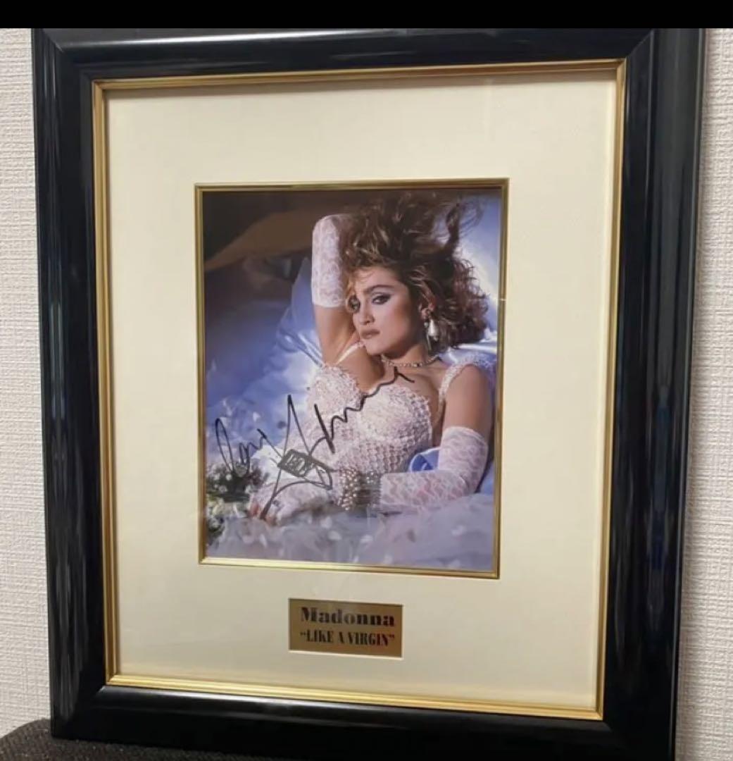 マドンナ　Madonna 直筆サイン入り オートグラフ フォトパネル　証明書付き