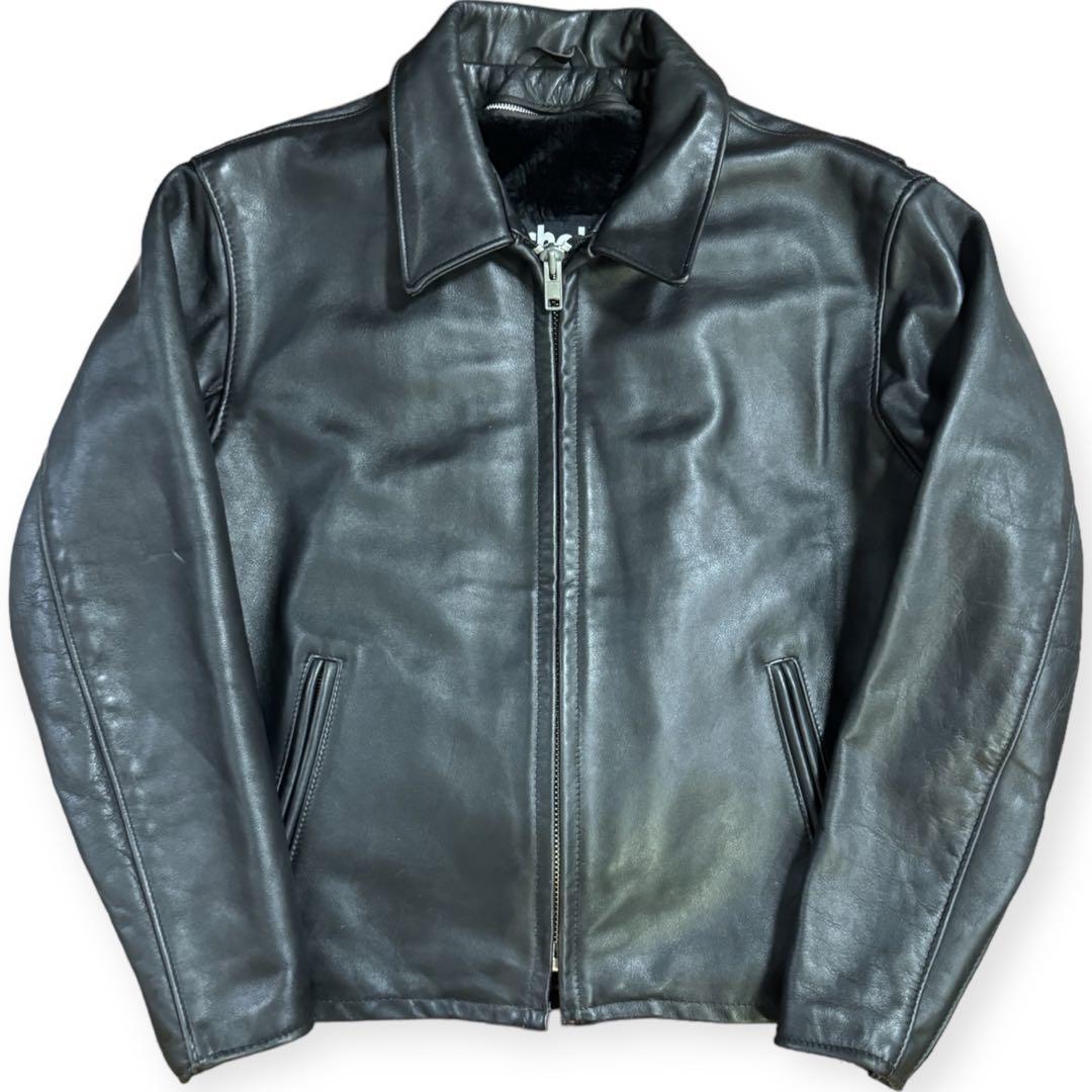 稀少 Schott 米国製 652 ボアライナー付 シングルライダースジャケット