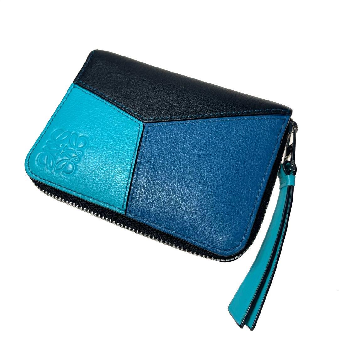 極美品 LOEWE アナグラム パズル コインケース 小銭入れ カード a197