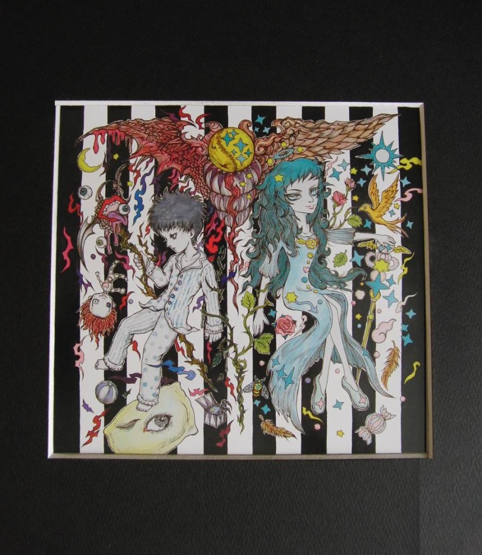 天野弓彦、HOLY&DARKNESS、希少な額装用画集より、美品、新品額・額装付