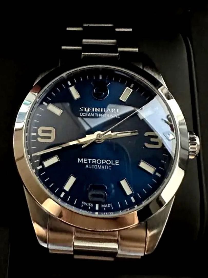 時計 steinhart Ocean 39 Metropole sunray blue