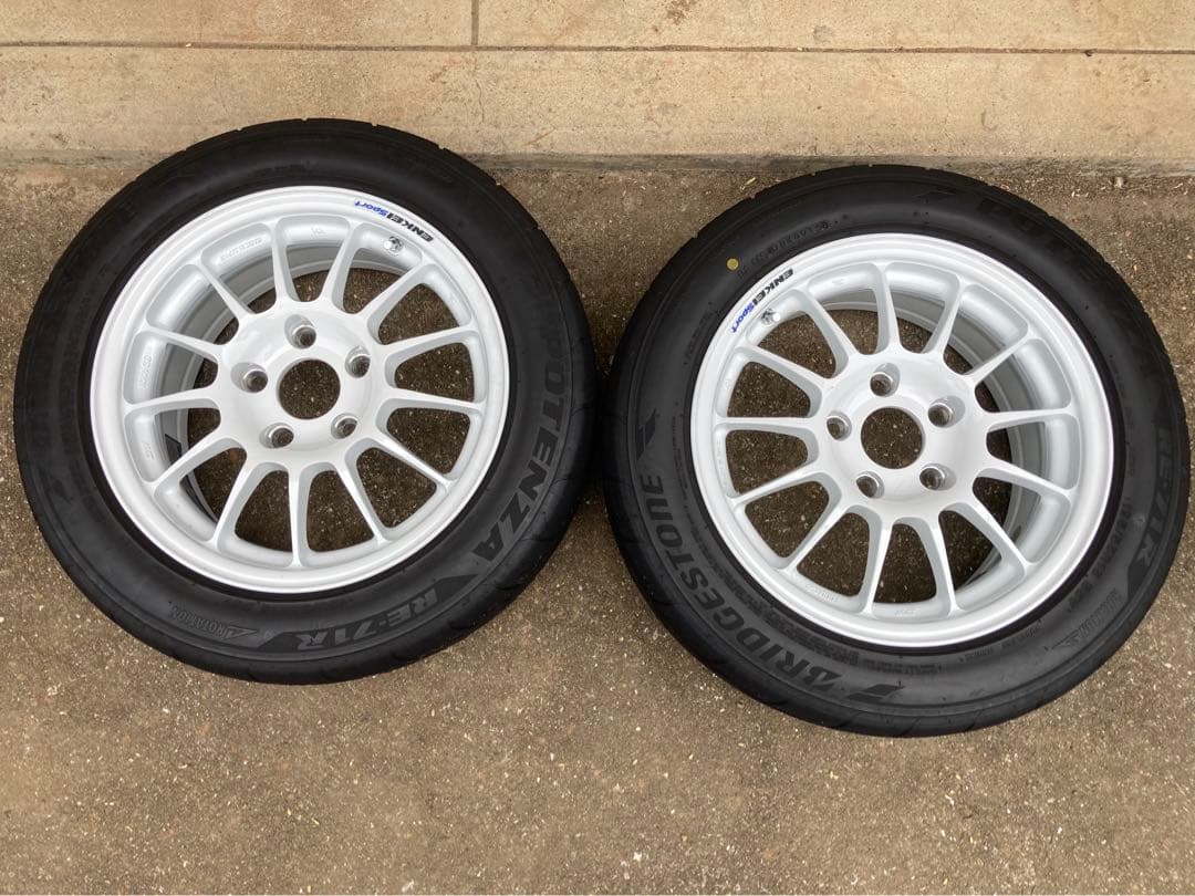 エンケイ　タイヤホイール2本セット　美品　中古