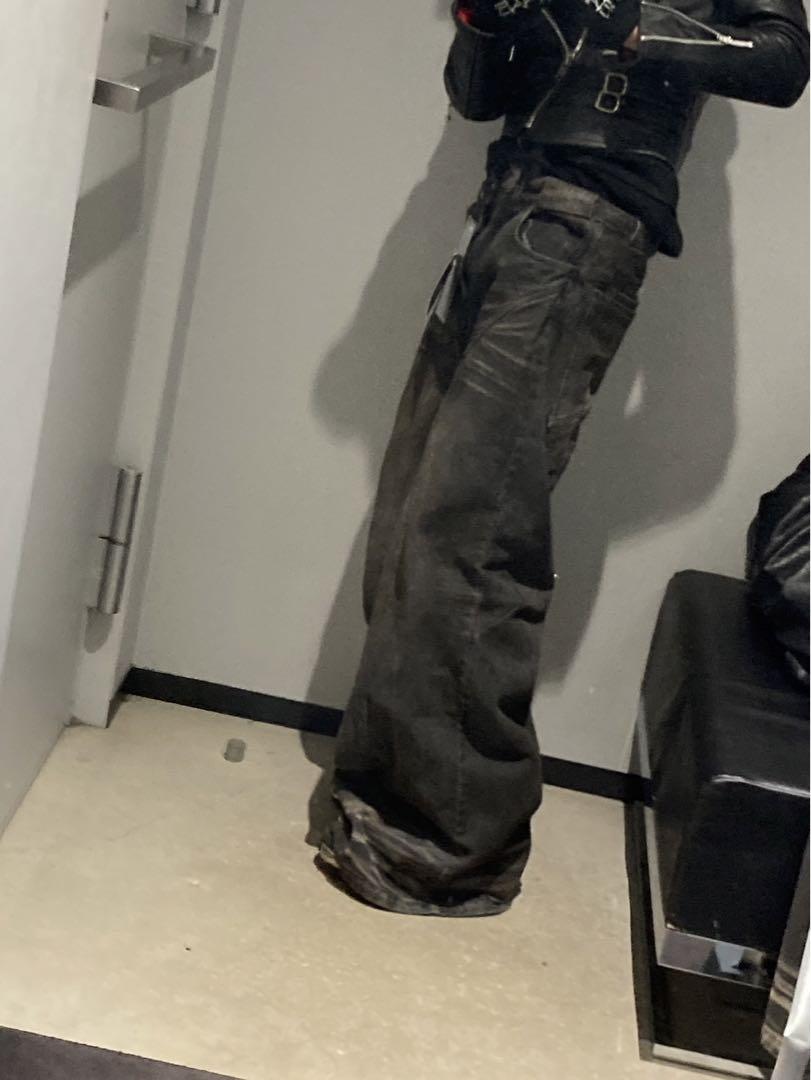 no faith studios バギーデニムワイドパンツ