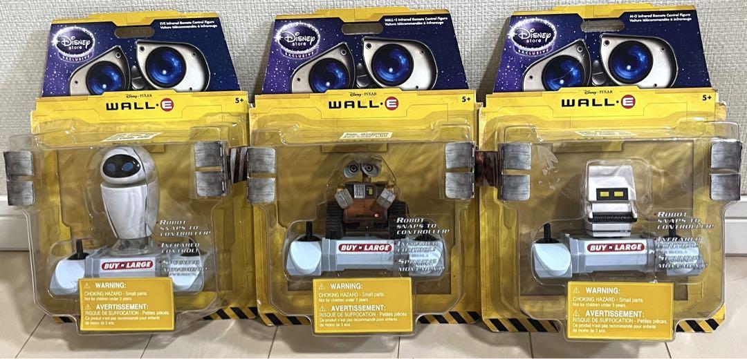 WALL-E ウォーリー、イヴ、モー　ラジコン3体