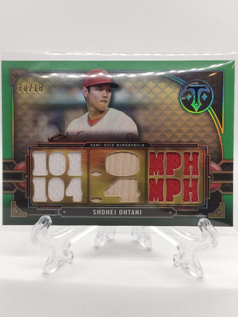 【超希少18シリ！】大谷翔平、ゲーム着用ユニ&バット - 2022 Topps