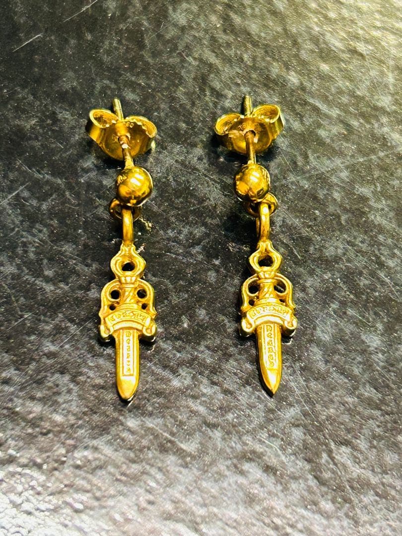 【正規品】クロムハーツ　22K  ピアス　2個セット