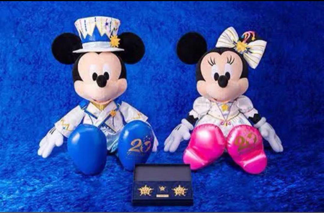 ファンダフルディズニー　ディズニーシー20周年ミッキーミニーぬいぐるみ