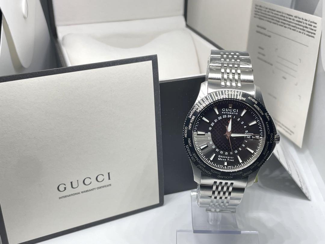 gucci G-timeless GMT メンズ　自動巻き　YA126211