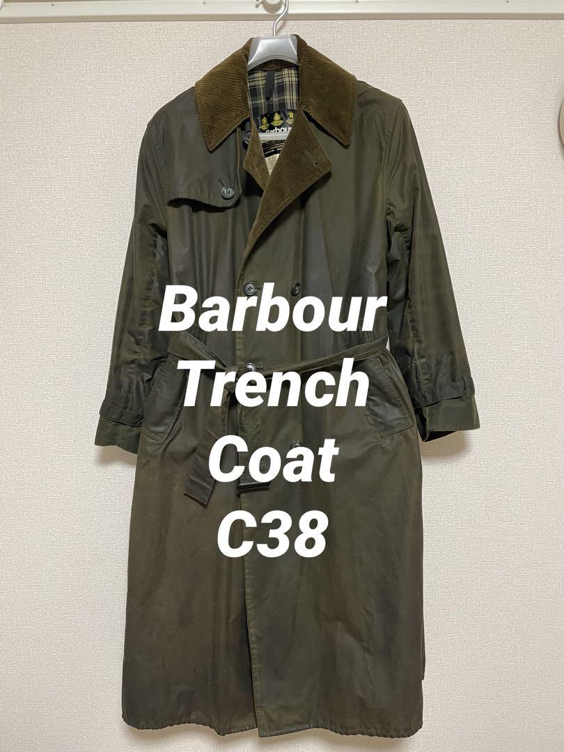美品　 Barbour　Trench　トレンチコート　38　ビンテージ　英国製