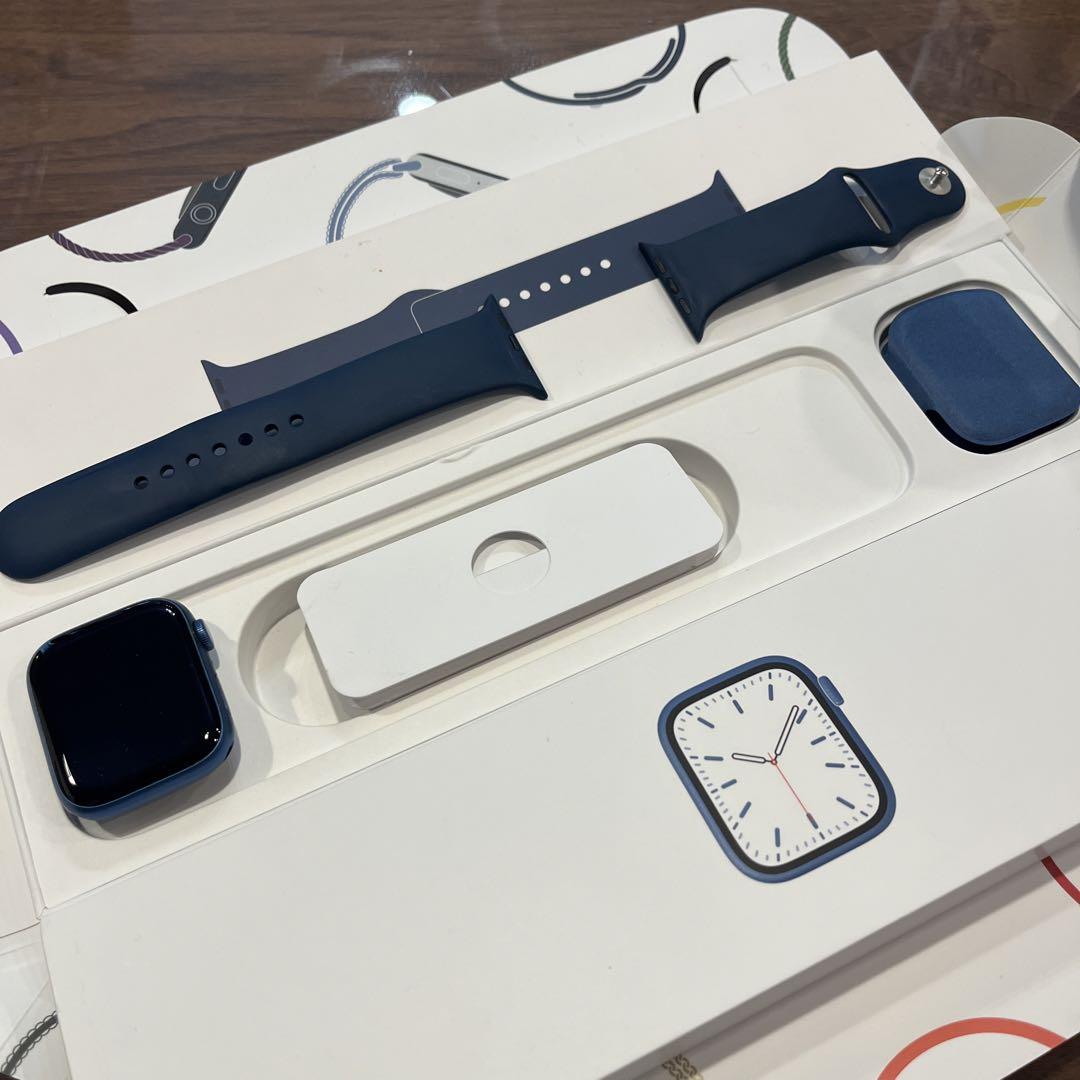 Apple Watch series7 GPS45 ブルー