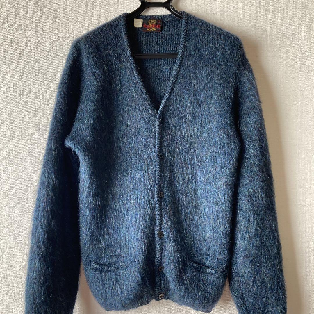 【VINTAGE】60s モヘア65% カーディガン　Lサイズ