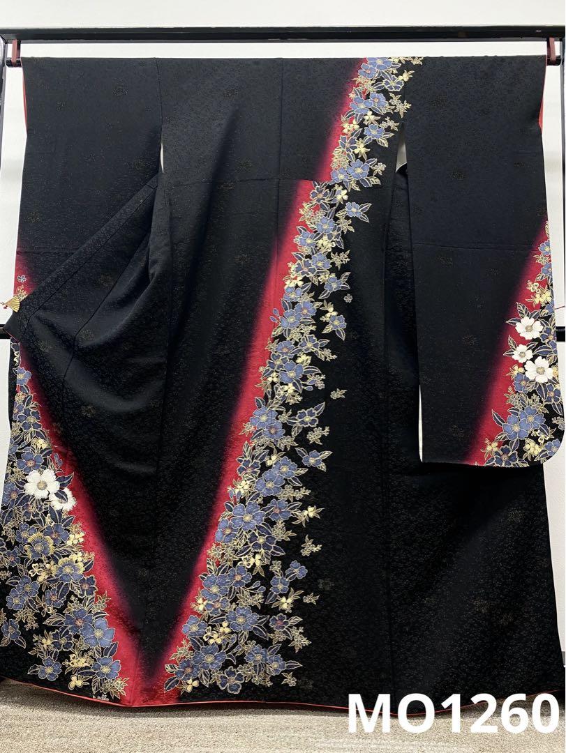 振袖 豪華 金通し 刺繍 金彩 紋意匠 身丈160cm