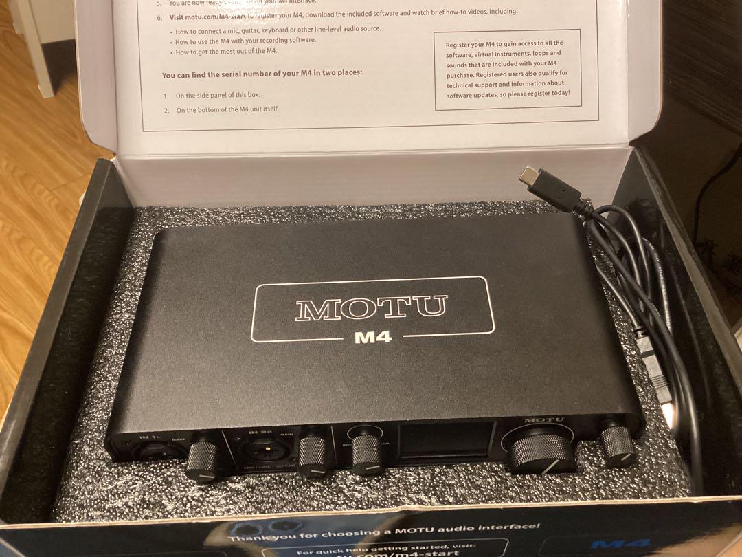 motu M4オーディオインターフェイス