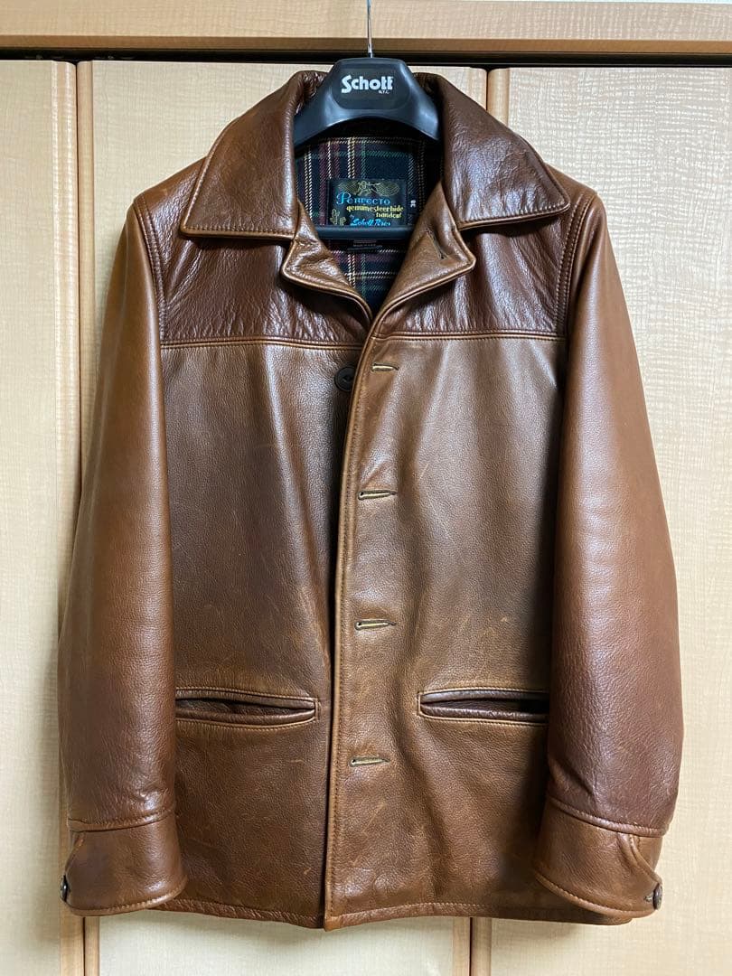 Schottショット　533USレザーカーコート　サイズ38