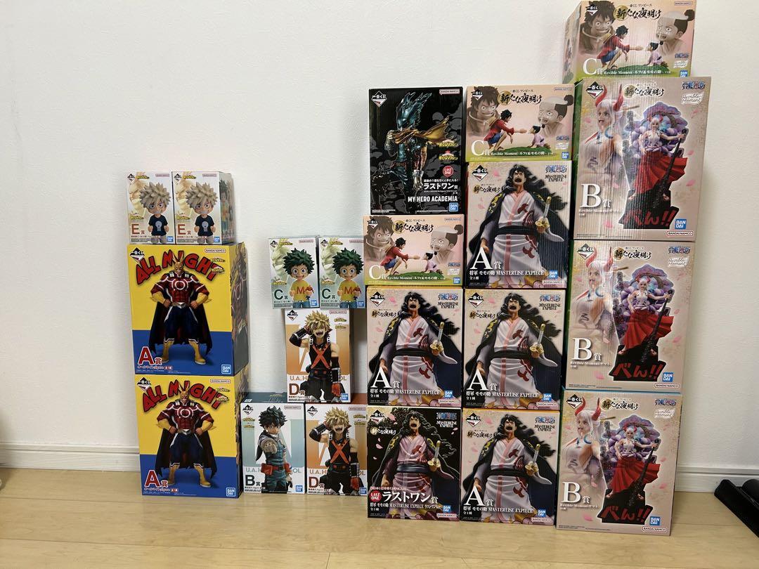 一番くじフィギュアセット　ヒロアカ　ワンピース