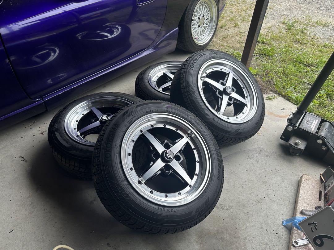 エクイップ　風　15インチ　7j +38 pcd100 ロードスター　シビック