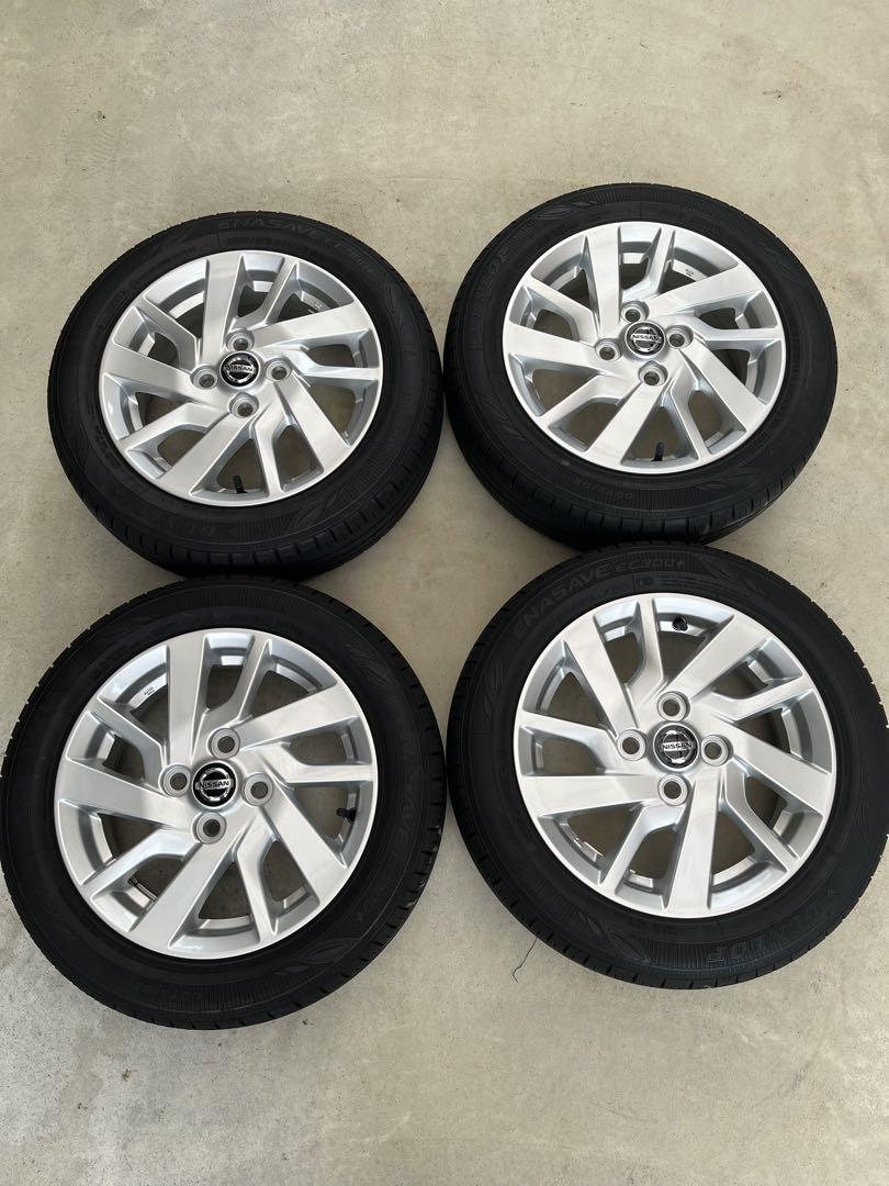 日産 純正ホイールタイヤ 155/65r14 DUNLOP 2019年製