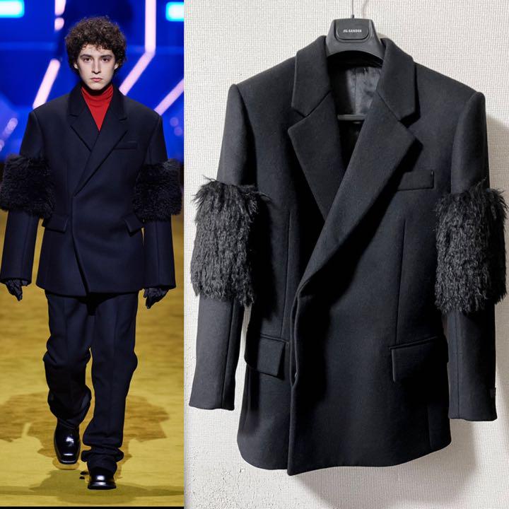 Prada 22AW ファーダブルジャケット　コート　RafSimons プラダ
