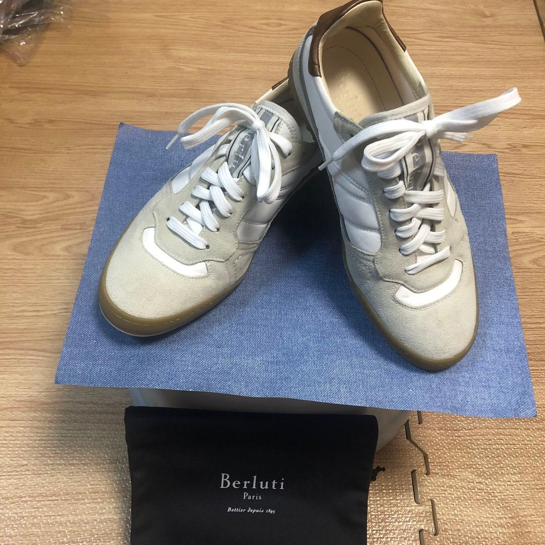 本日限定値下レアな【美品】『Berluti』トレーナーロットスウェードスニーカー