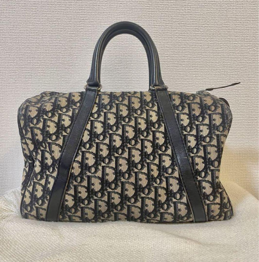 Christian Dior ボストン トロッター ミディアム ネイビー