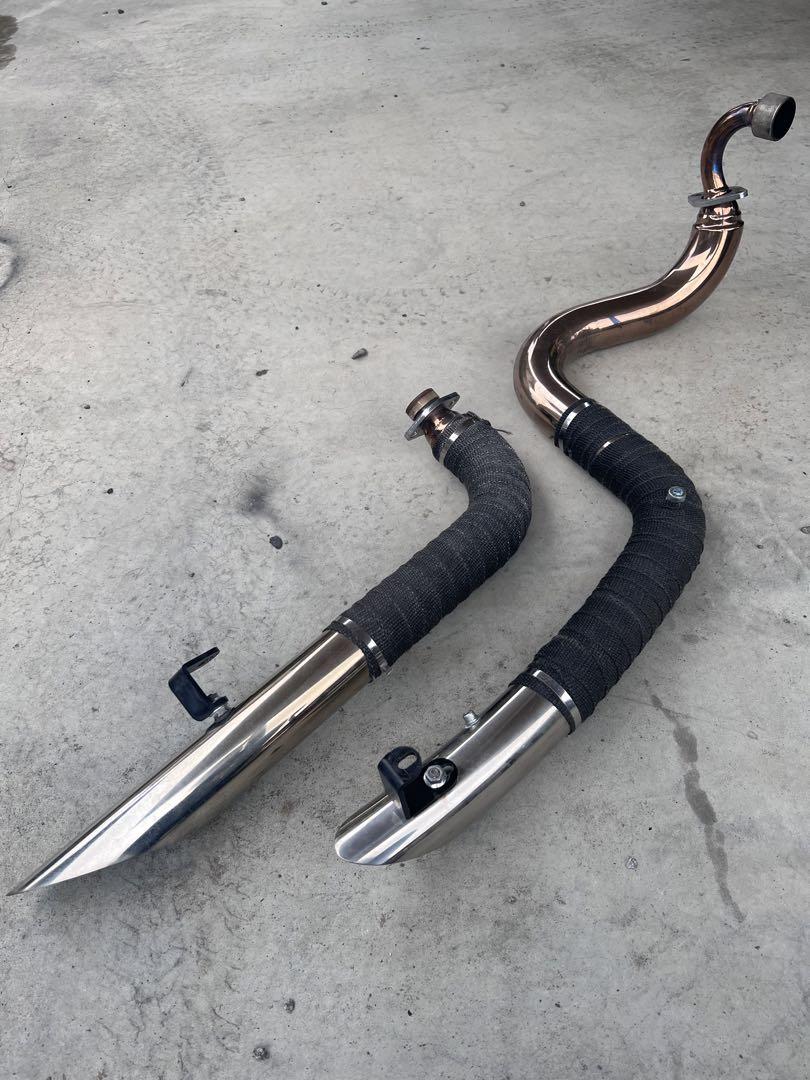ドラッグスター400 t&f ベントマフラー