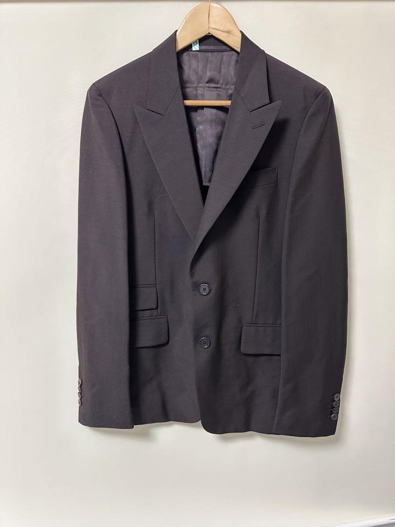 Prada ダークブラウンスーツ 46R 美品