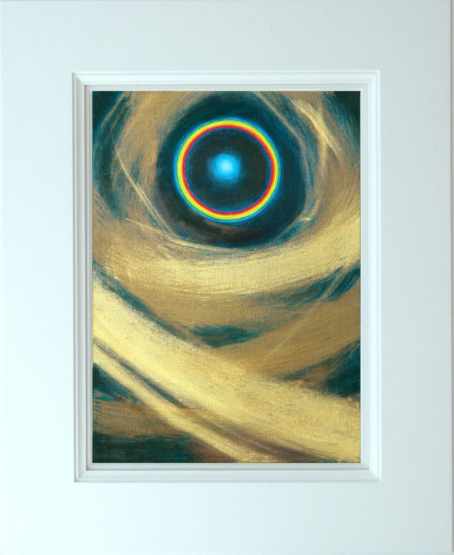 メルカリ絵画　絵 額付 (白) 油絵　F4-G232023　風景祈り希望