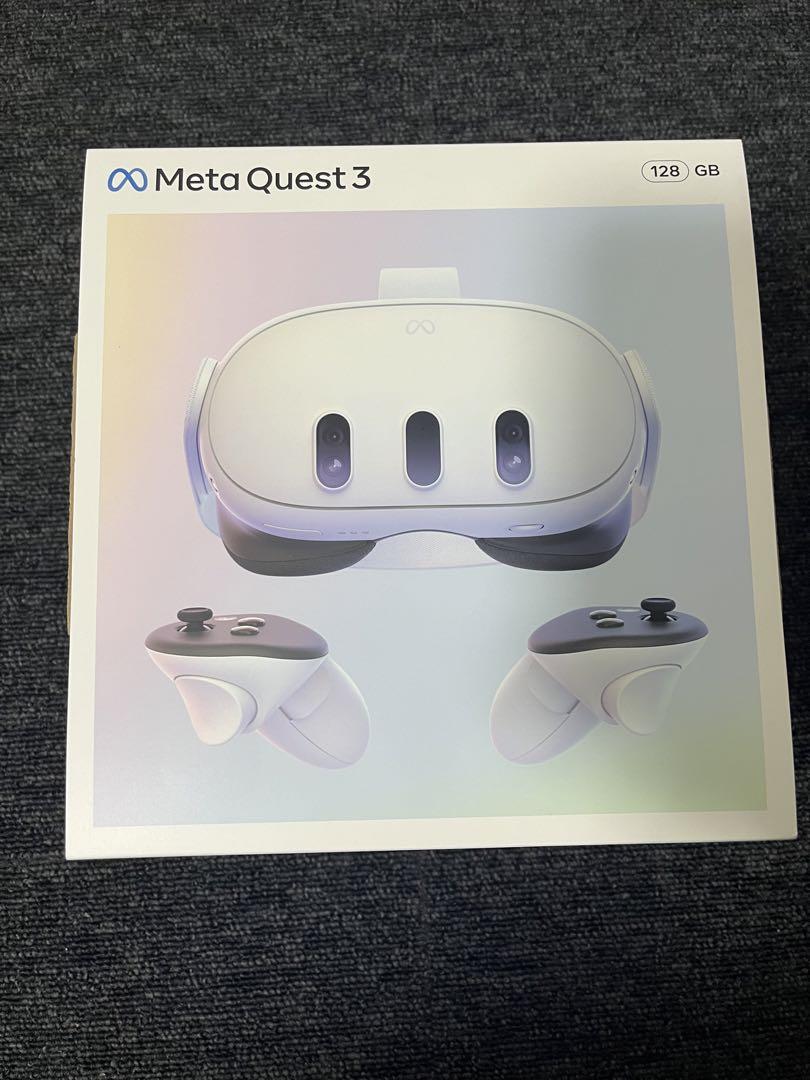 【美品】メタクエスト3 128G ヘッドストラップ　リンクケーブル付