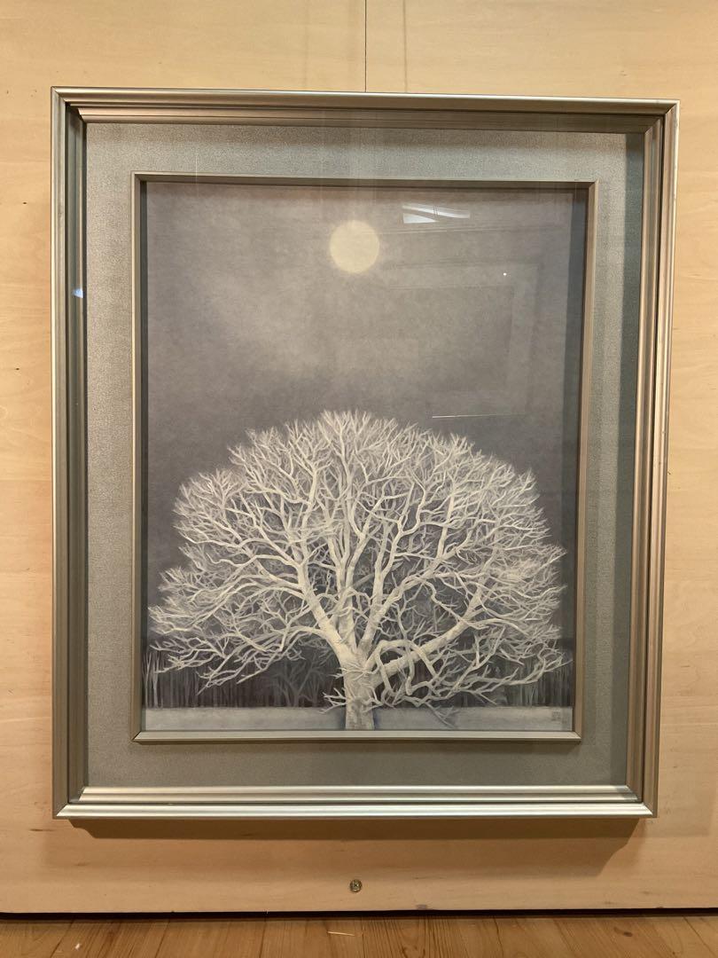 のりさんさま専用　東山魁夷　「冬華」　複製画　共シール・作品証明シール有り