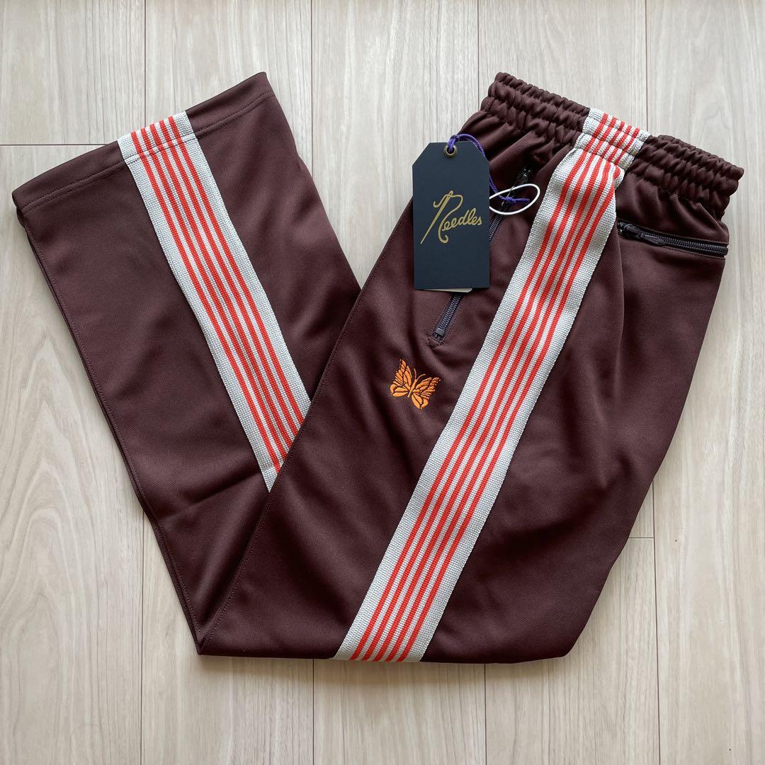 新品　needles トラックパンツ　ブラウン　オレンジ　2