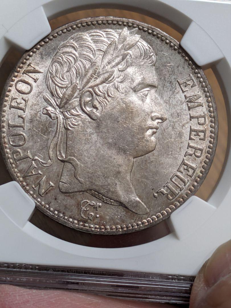 フランス帝国　ナポレオン１世（月桂冠タイプ）５フラン銀貨　１８１１ Ｂ