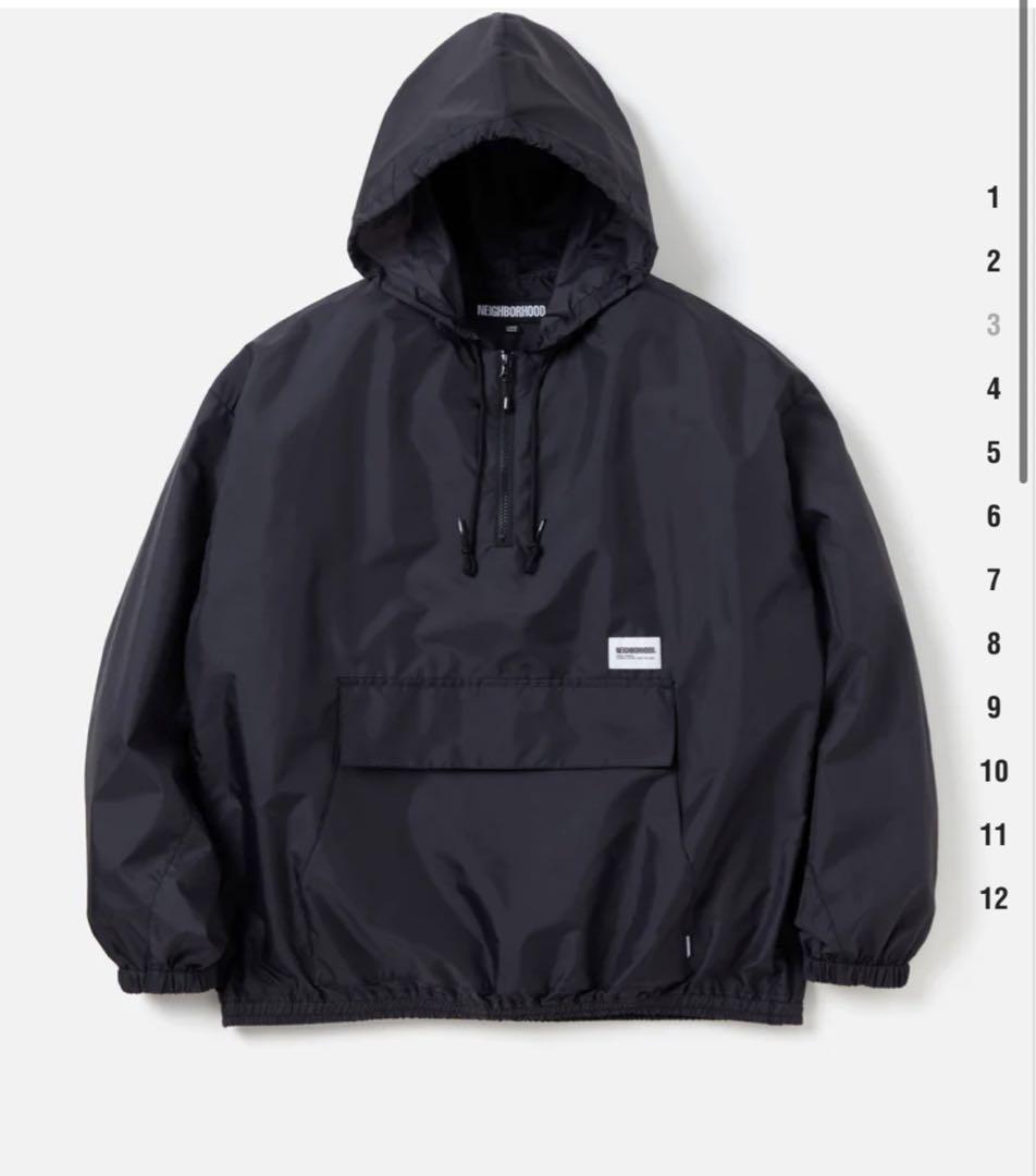 ネイバーフッド　23AW  ANORAK JACKET  ブラック　XL