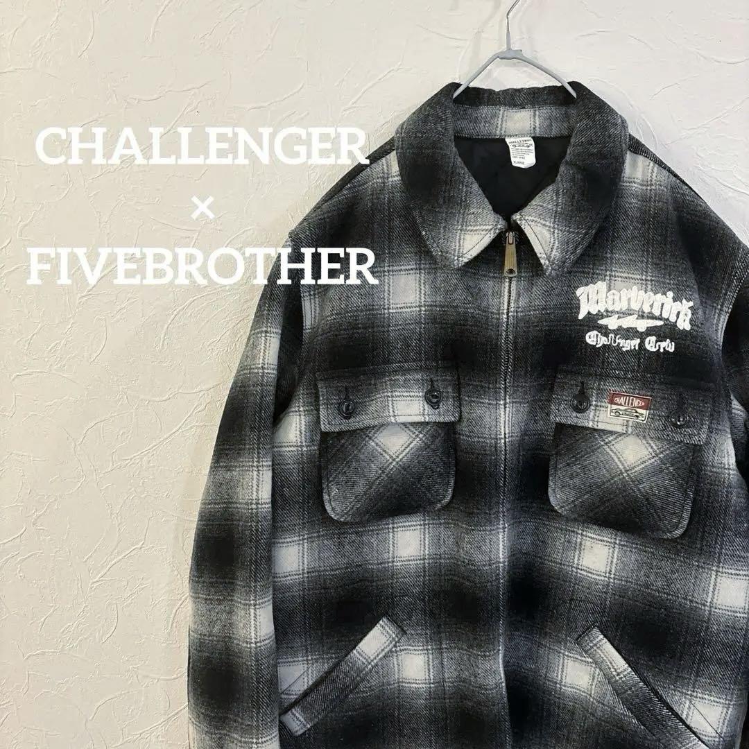 激レア Wネーム CHALLENGER✖FIVE BROTHER ジャケット