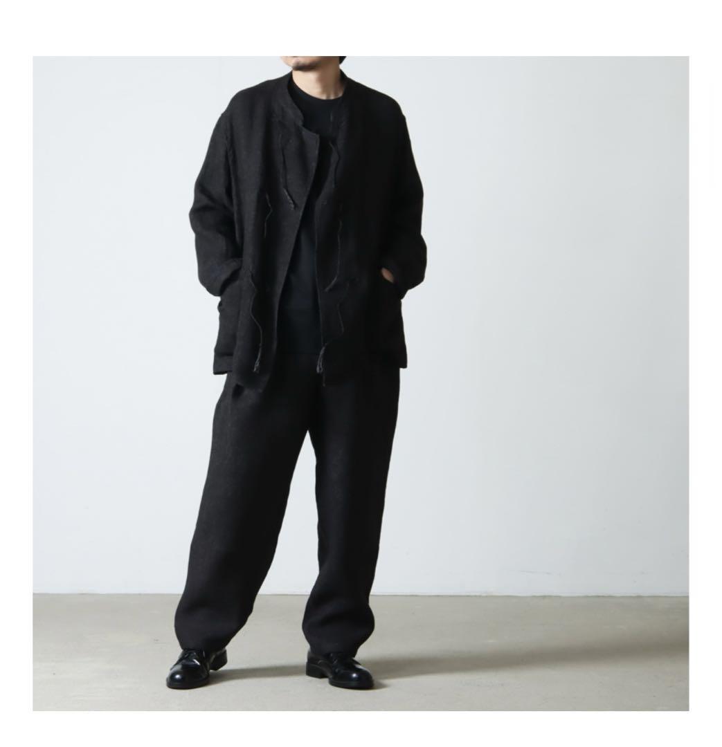 COMOLI リネンジャケットドローストリングセットアップ　22SS
