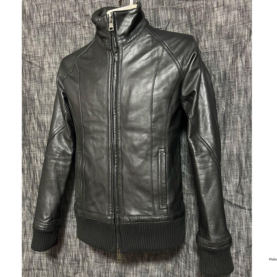 定価18万7000円 AKM ドラムダイラムレザー　レザージャージ　S ブラック