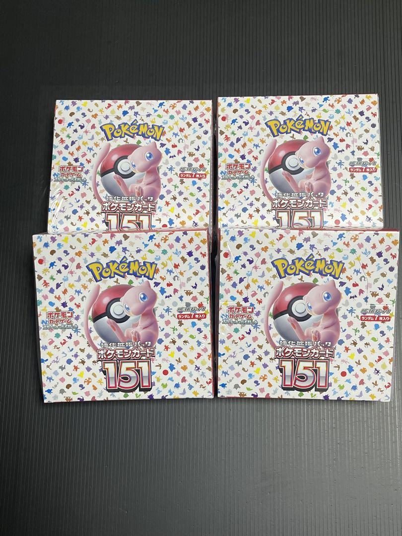 ポケモンカード　151  4BOX  新品未開封　シュリンク付き