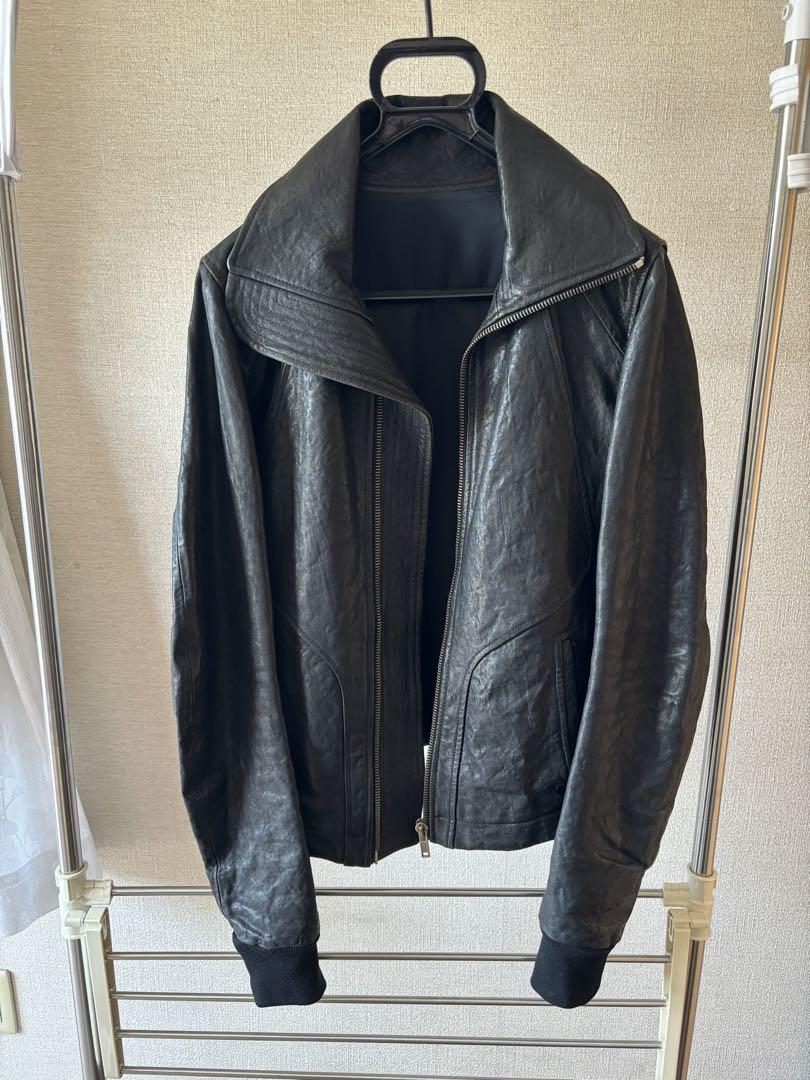 Rick Owens リックオウエンス　インターシャ　レザージャケット