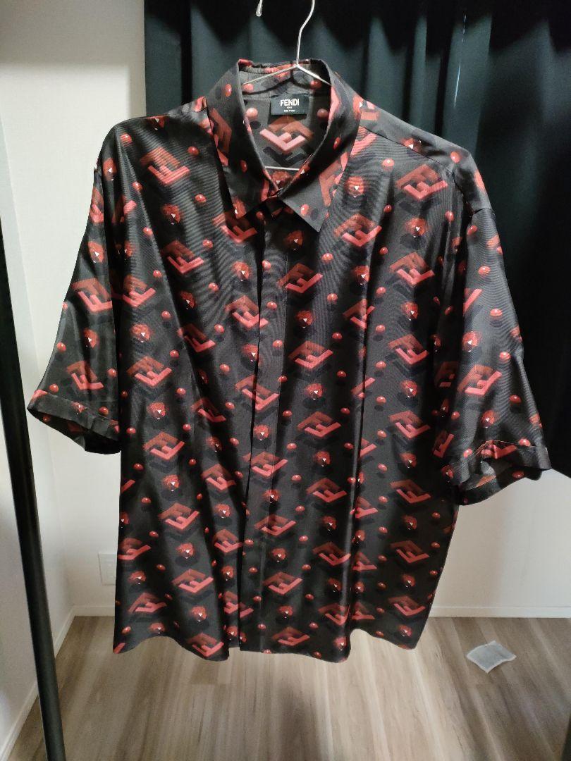 FENDI フェンディ FFモノグラム シルクシャツ ランウェイ