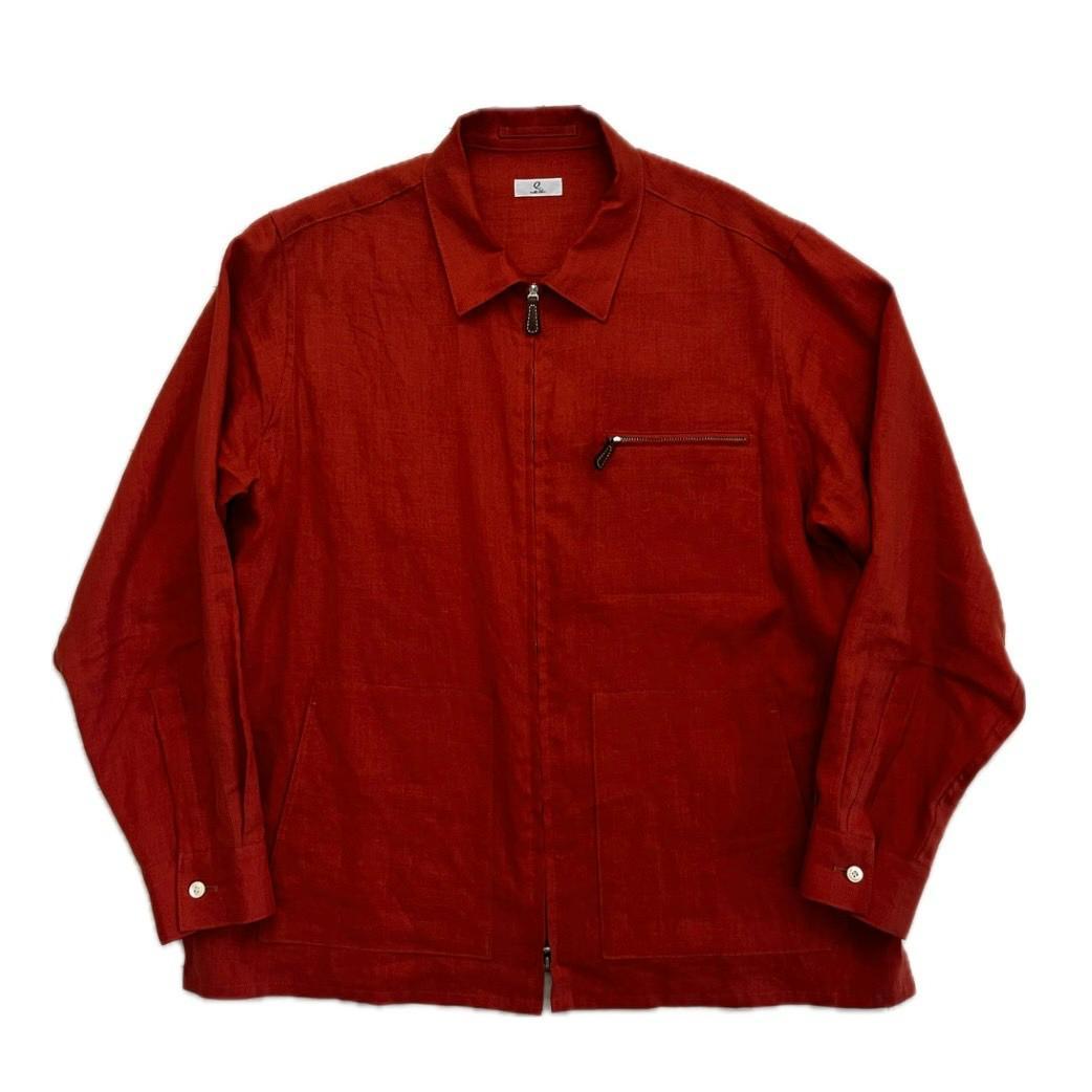 q retalior 100% linen jacket フォレスティエール