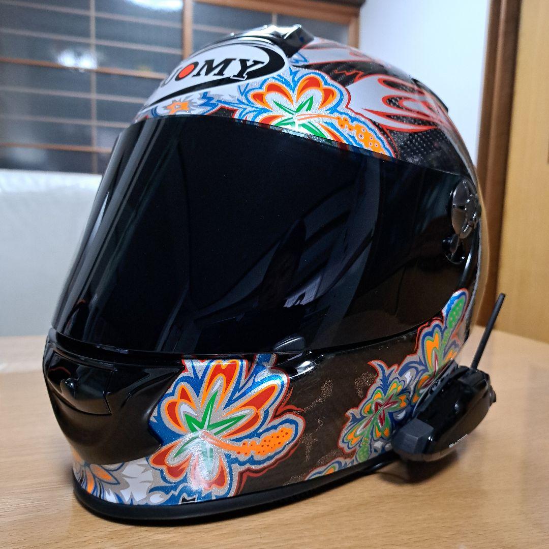SUOMY SR-SPORT カーボン ブラックフラワー B+COM SB6付き