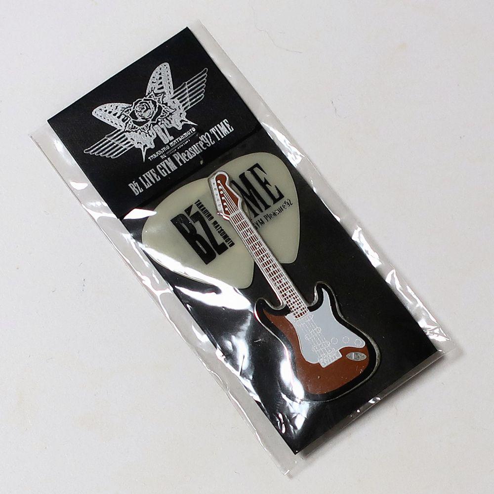 ピンバッジ ギターピック セット B'z  1992 TIME 公式ツアーグッズ