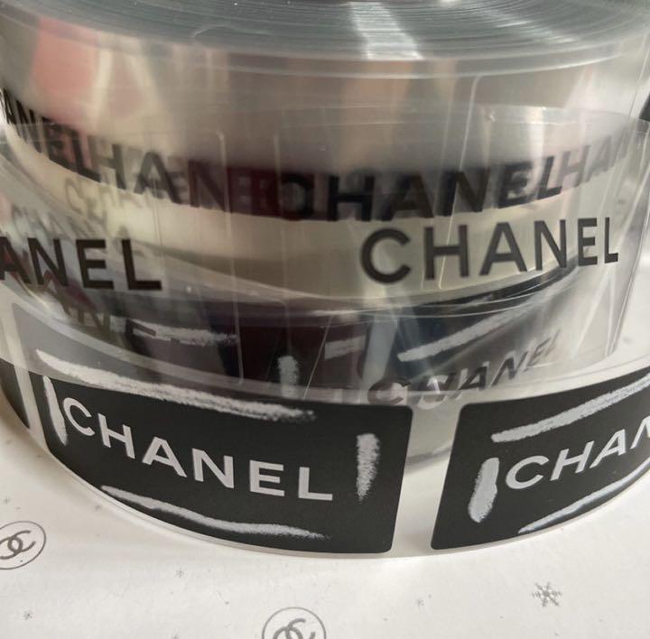 CHANEL シャネル　ステッカー　シール　黒　クリア各500枚1000枚セット