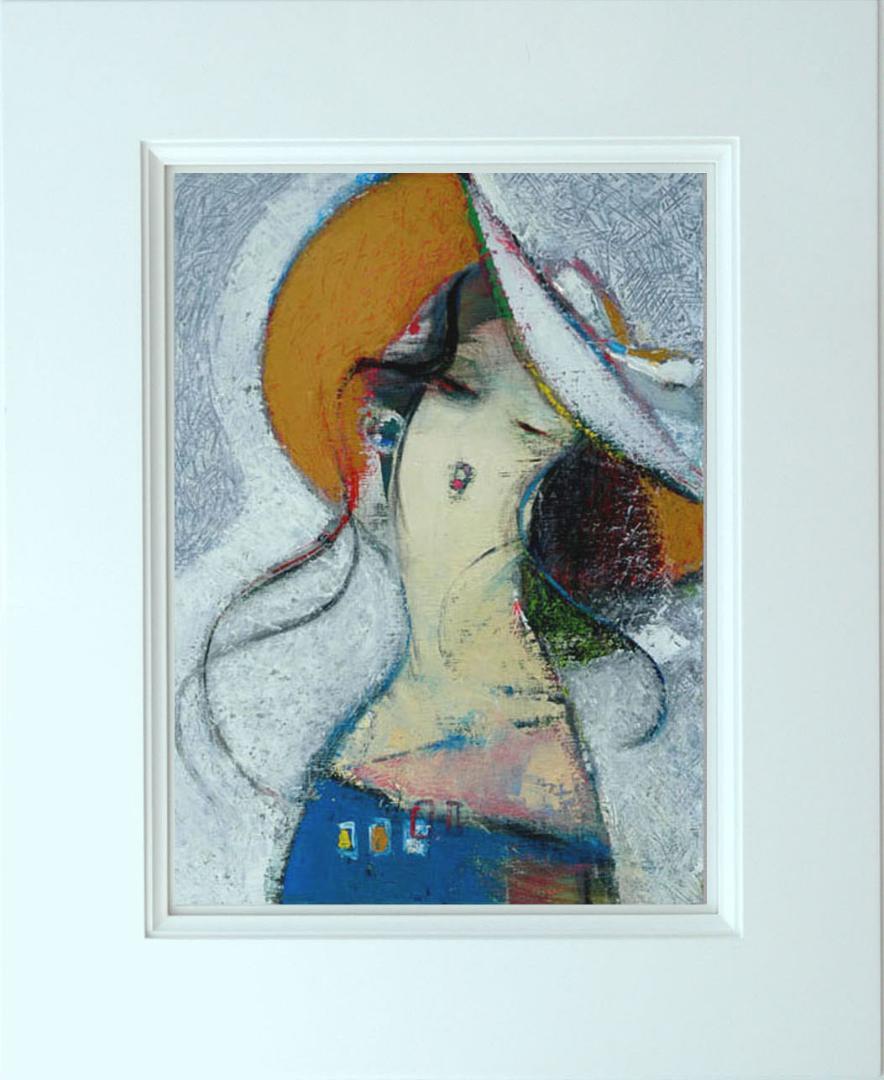 メルカリ 絵画　絵　額付き ( 白 ) 油絵　F6-081812　 愛しい女たち