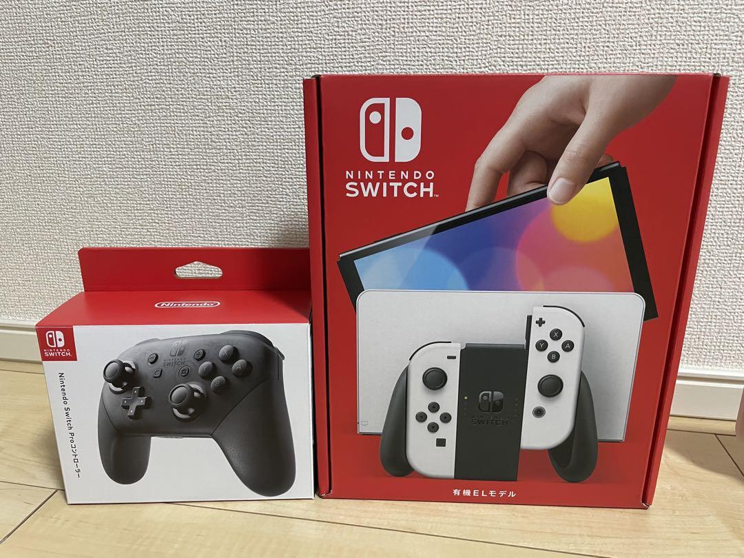 ★戸愚呂★ Switch 本体　有機EL　ホワイト　& プロコンセット
