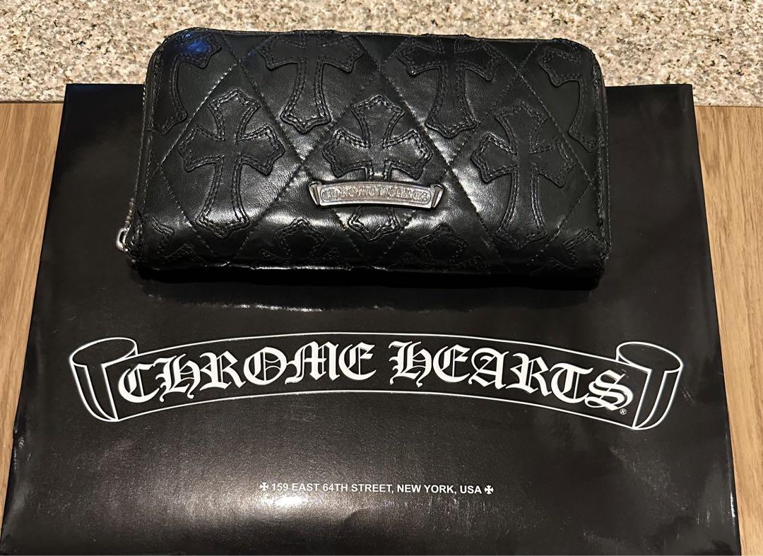 CHROME HEARTS キルティングレザーウォレット