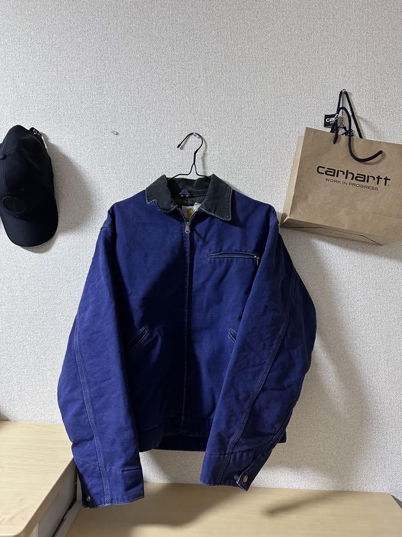 ‼️希少 80's Carhartt デトロイトジャケット ネイビー キルティング