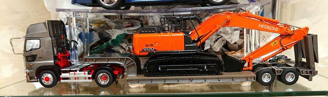 ケンクラフト プロフィアSH 4x2 ハイルーフ  トレーラー  油圧ショベル
