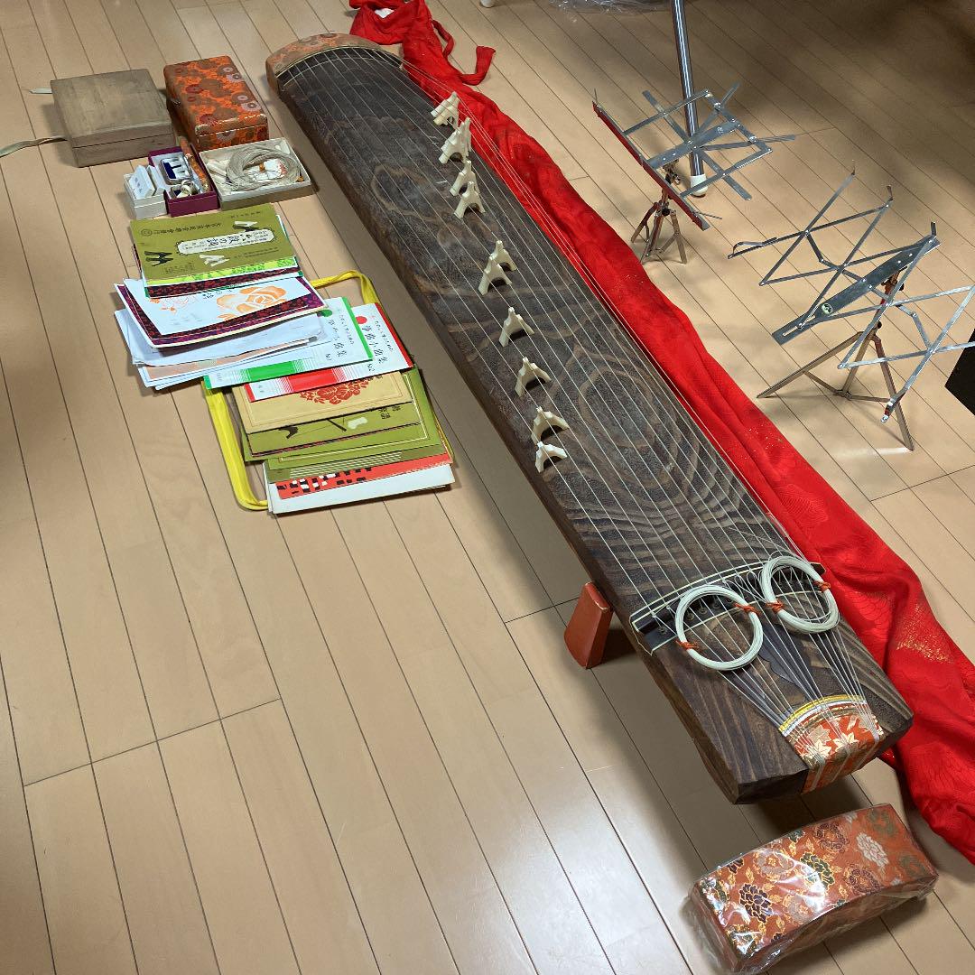 お琴　13弦　和楽器　レトロ　箏曲　楽譜立て☆引取限定