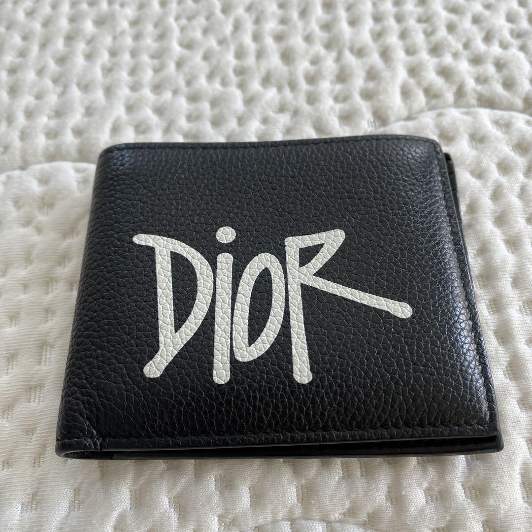 DIOR × STUSSY 2020コラボ　二つ折り財布　極美品