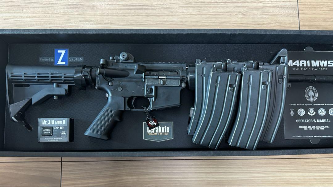 東京マルイ M4A1 MWS リコイル強化 マガジン5本 ガスブローバック